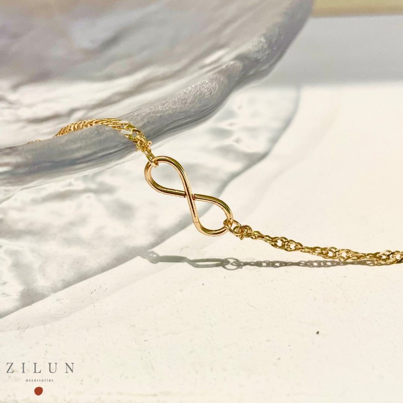 │简约│无限水波纹 • 高质感 • 手链 • 美国14K注金 • 14kgf - 手链/手环 - 铜/黄铜 