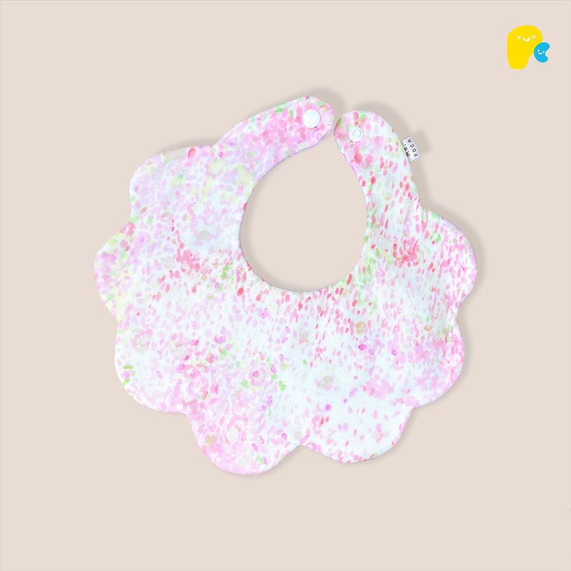 粉色花瓣 - 口水巾 围兜 - 围嘴/口水巾 - 棉．麻 粉红色