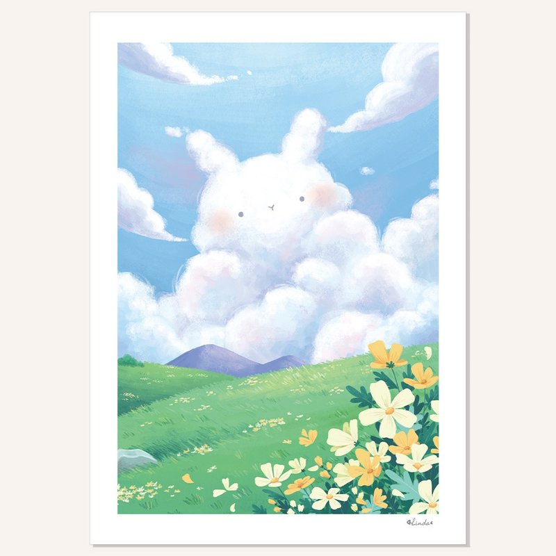 印刷装饰画 挂画 无框画【兔兔云】 - 海报/装饰画/版画 - 纸 多色
