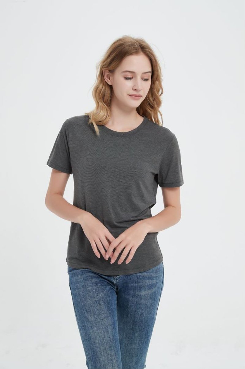 薰衣草香氛T-shirts - 女装 T 恤 - 其他材质 灰色