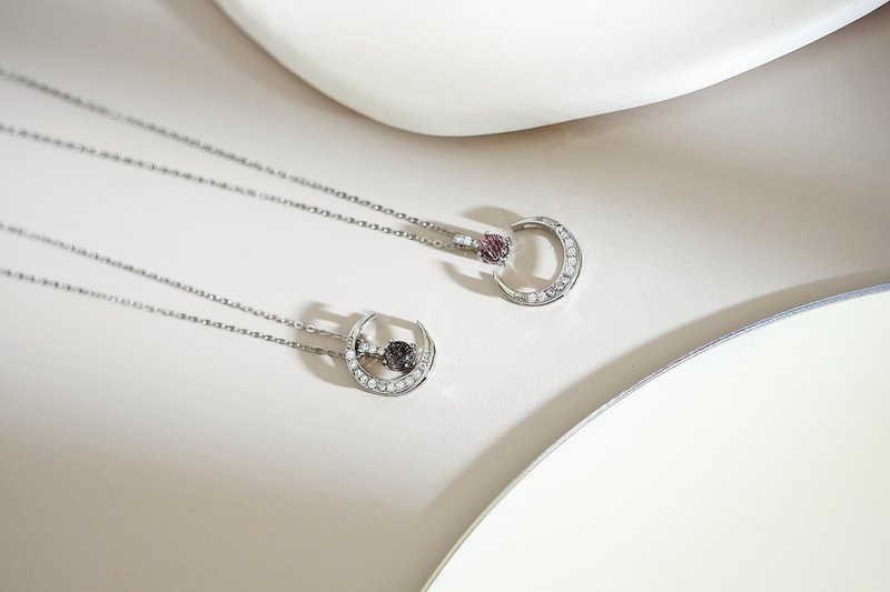 黑红超七坠 - 项链 - 水晶 多色