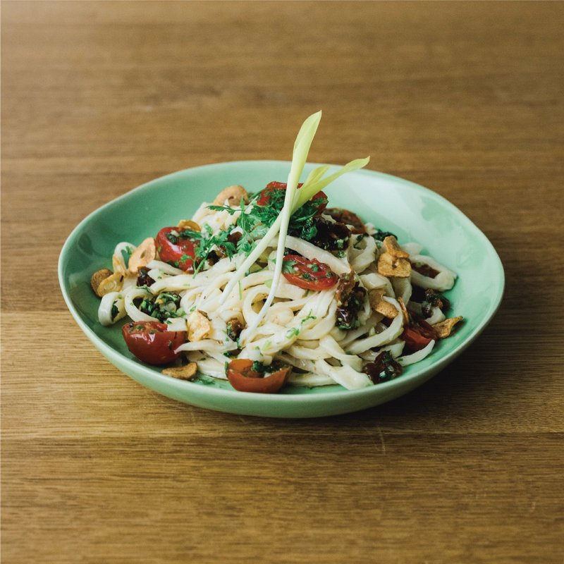 KOGA 许家陶器品 陶质六角中盘 (丹青) - 盘子/餐盘/盘架 - 陶 绿色