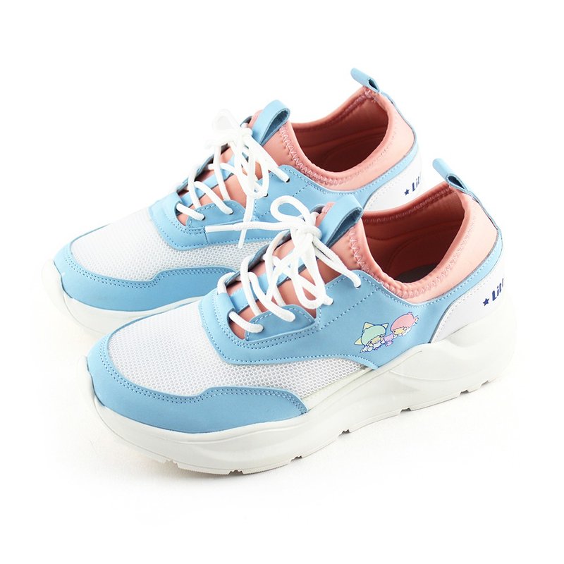 Paidal x LittleTwin Stars 双星仙子云朵老爹鞋-跳色蓝粉 - 女款休闲鞋 - 人造皮革 蓝色