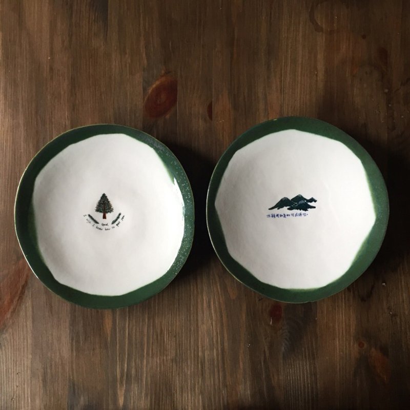 情侣对盘 断背山 盘子 陶瓷 we - 花瓶/陶器 - 其他材质 白色