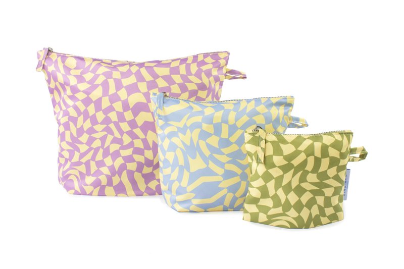 英国Kind Bag-环保化妆包-纯真海芋 3入 - 化妆包/杂物包 - 防水材质 多色