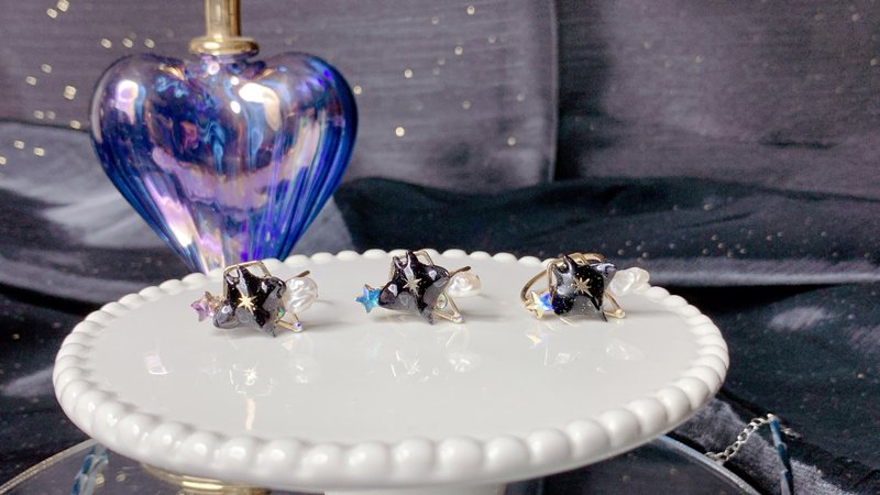 【2024万圣限定】 观星者-A款 预购至10/20 - 戒指 - 树脂 黑色