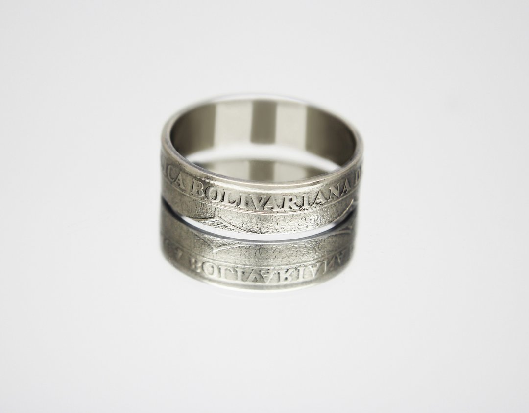 Venezuela Coin Ring 12.5 centimo 2007 coin rings for men coin rings gift - 戒指 - 其他金属 