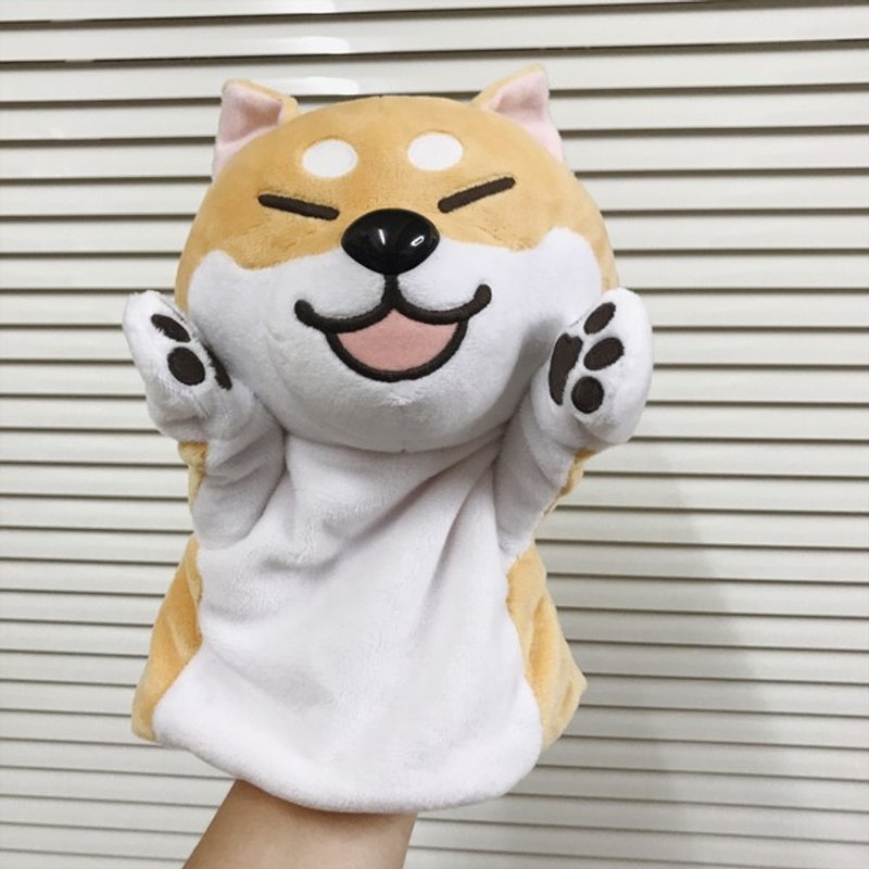 仓屋 柴犬小手偶 手偶/玩具/公仔 眯眯眼张嘴 - 玩偶/公仔 - 聚酯纤维 橘色