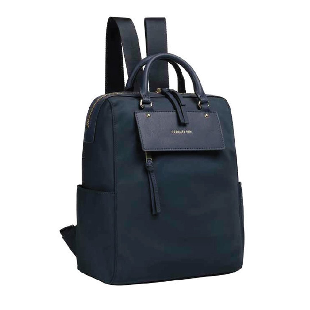 CERRUTI 1881 限量2折 意大利顶级后背包 全新专柜展示品 - 后背包/双肩包 - 尼龙 蓝色