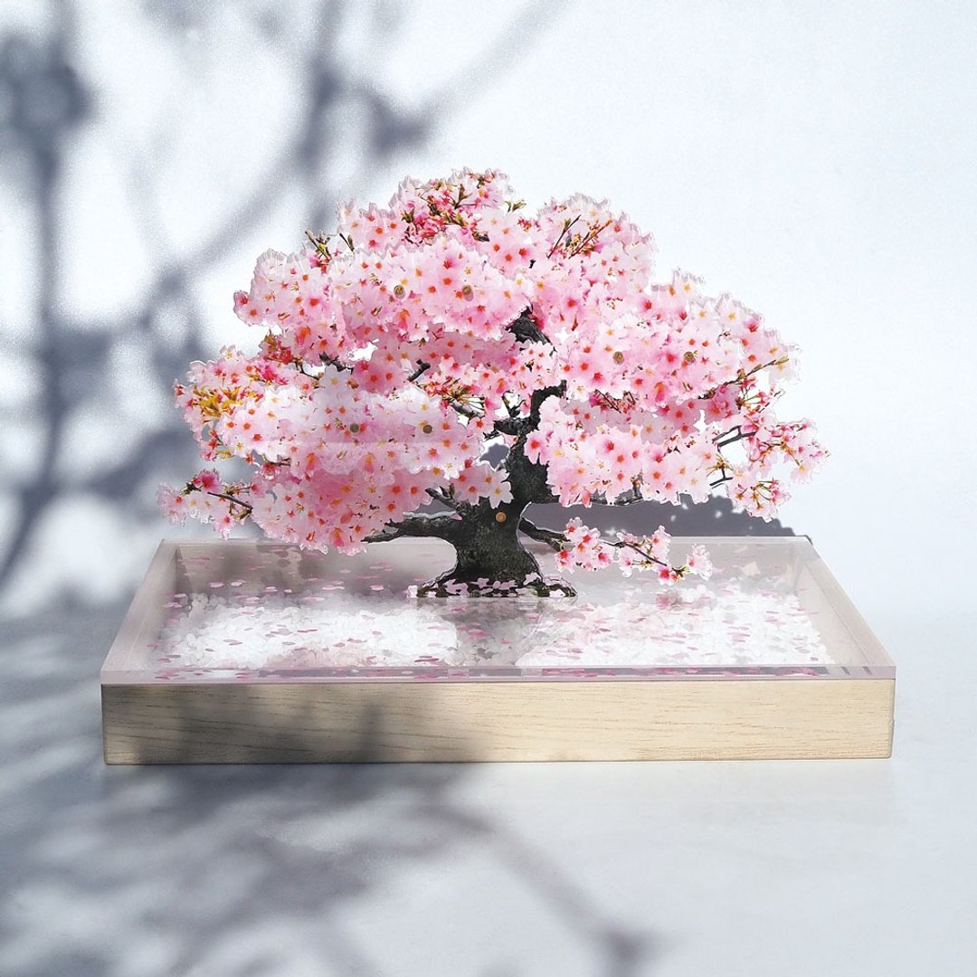 bonsai cherry blossom S size - 摆饰 - 压克力 粉红色