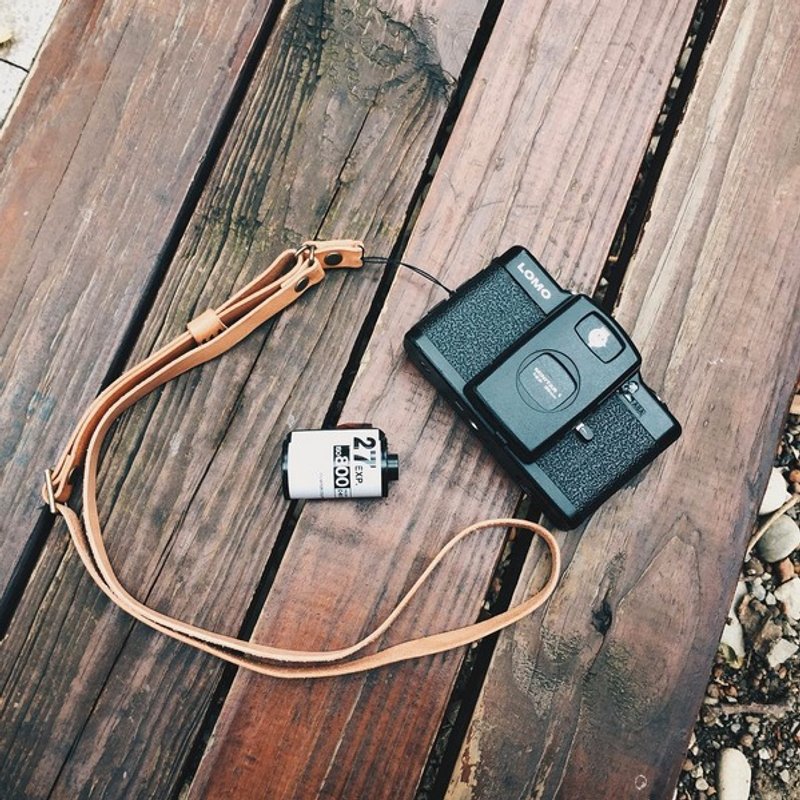 【温度系列】真皮皮革相机背带－陪伴 - 相机 - 真皮 金色