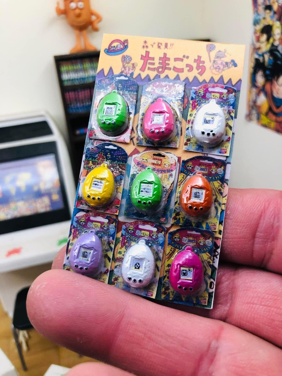 微缩 袖珍 迷你 柑仔店 古早味玩具 (电子鸡) 场景 1/12 - 玩偶/公仔 - 塑料 多色