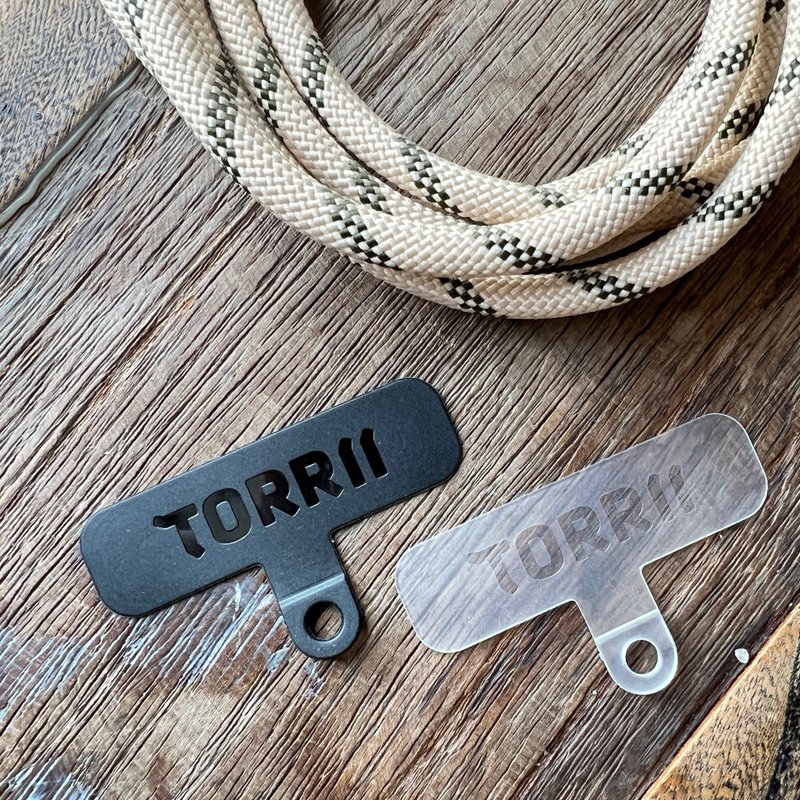 Torrii KNOTTY 通用手机背带夹片 - 2 件装 - 手机配件 - 塑料 白色