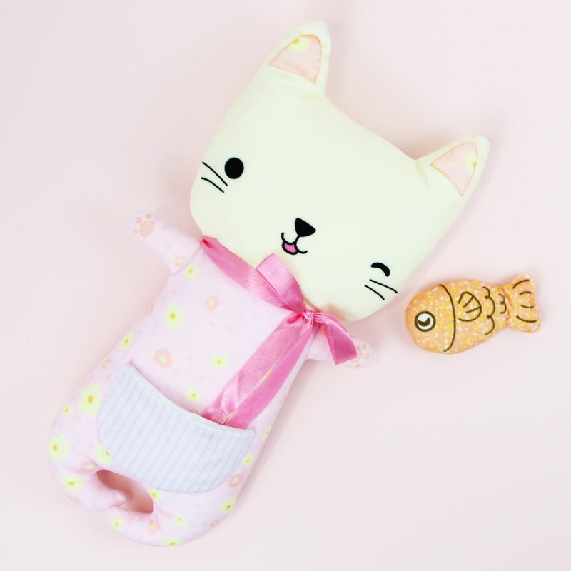 【DIY材料包 】猫 玩偶|软绒毛|粉紫 - 其他 - 其他材质 粉红色