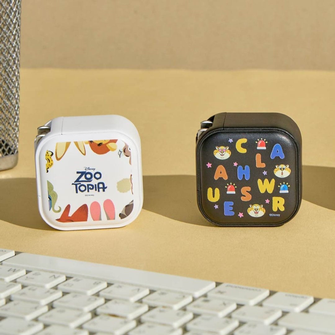 Disney 动物方城市 - 角色绕圈圈 GaN 45W Type-C 双孔充电头 - 数码小物 - 塑料 多色