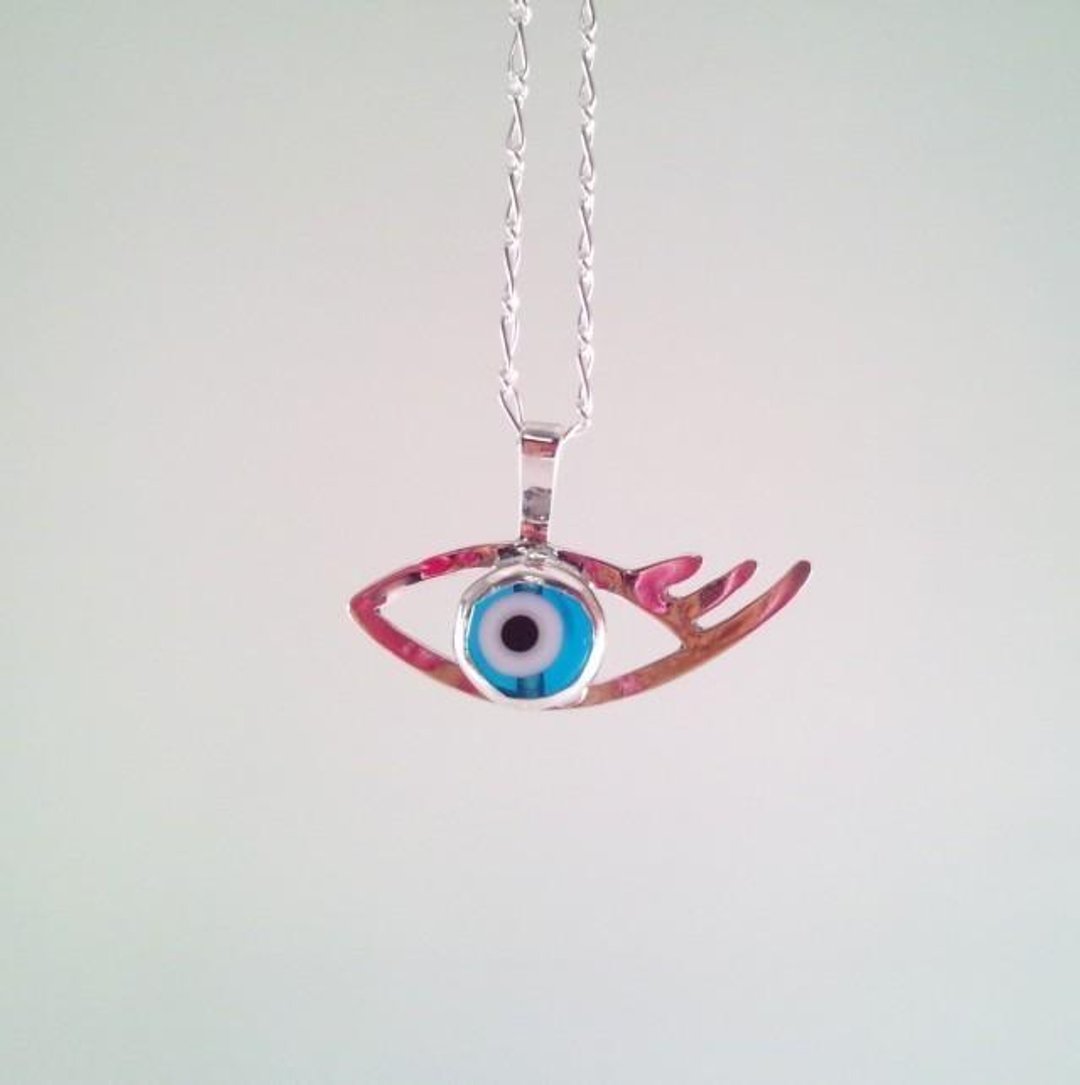◇ Evil Eye SV pendant to prevent evil eyes ◇ [PB] - 项链 - 其他金属 