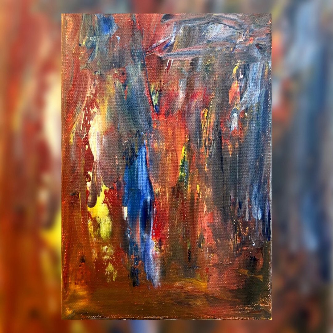 压克力画作 - phone - 海报/装饰画/版画 - 棉 多色