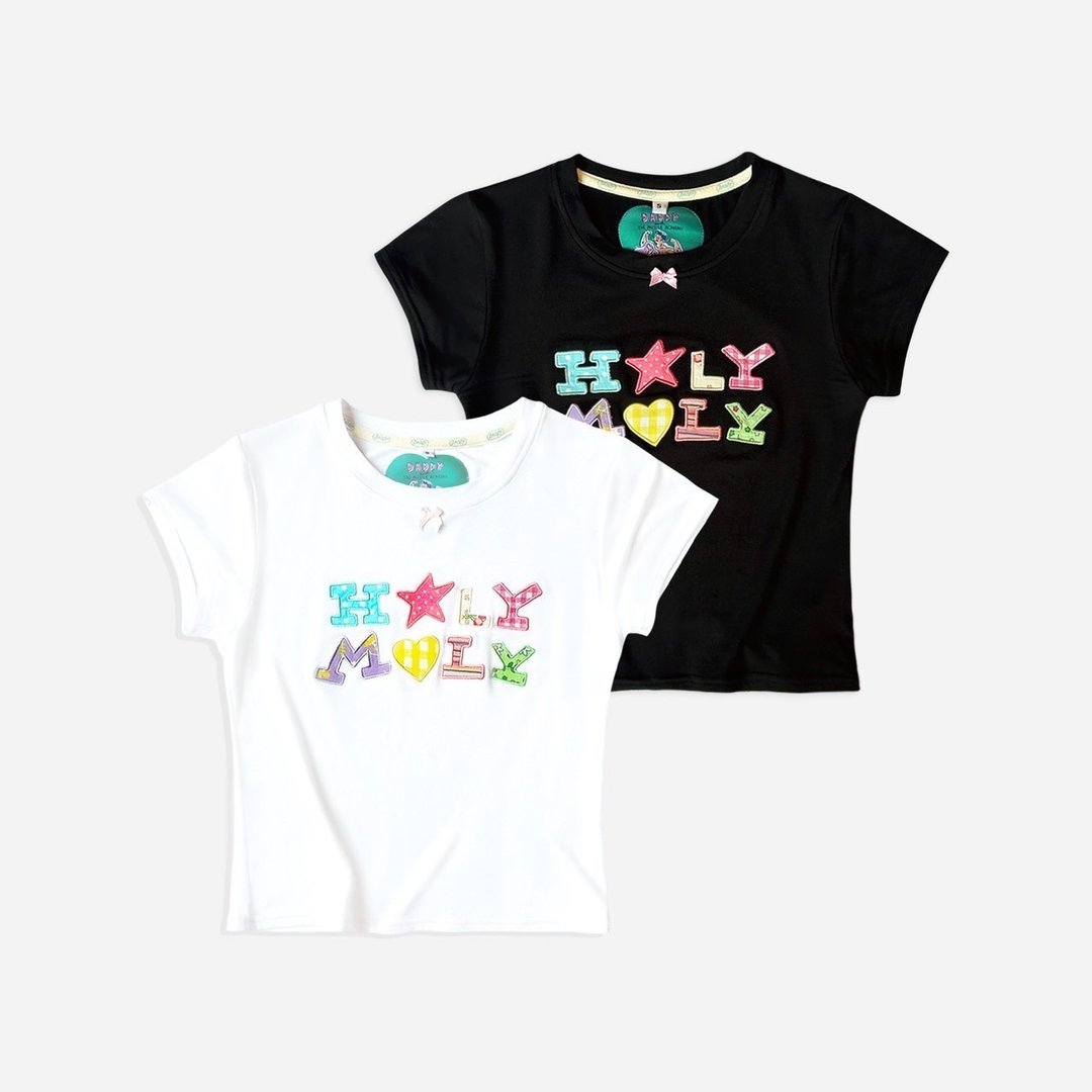 DADDY | Holy Moly Baby Tee 超可爱 baby tee 上衣 - 女装 T 恤 - 其他材质 