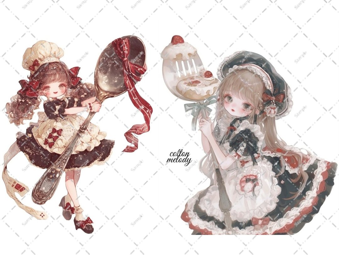 original sticker no.5641 人物贴纸 原创贴纸 人物贴纸 女孩贴纸 原创人物贴纸 - 贴纸 - 纸 