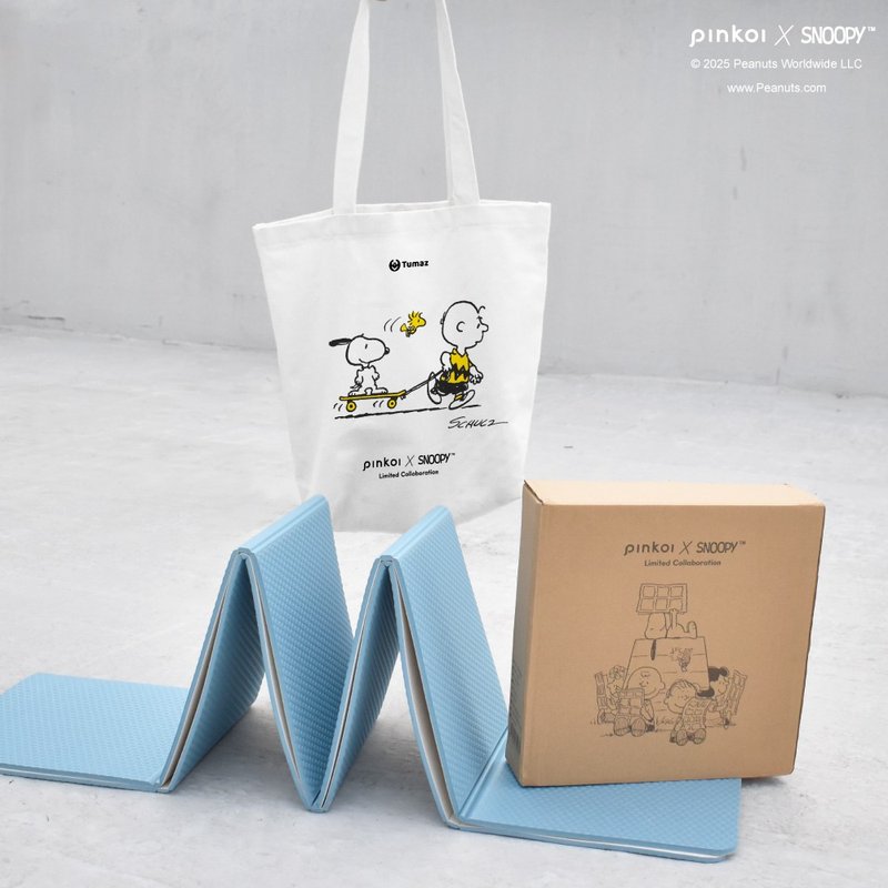 【Pinkoi x SNOOPY】史努比折叠瑜珈垫+质感提袋| SNOOPY正版授权 - 瑜珈垫 - 其他材质 