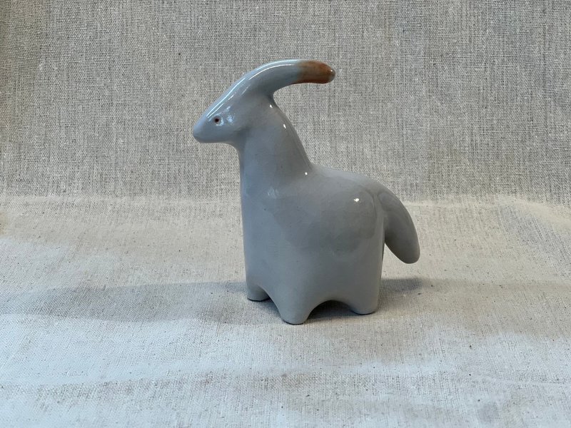 副节龙陶偶 - 玩偶/公仔 - 陶 白色