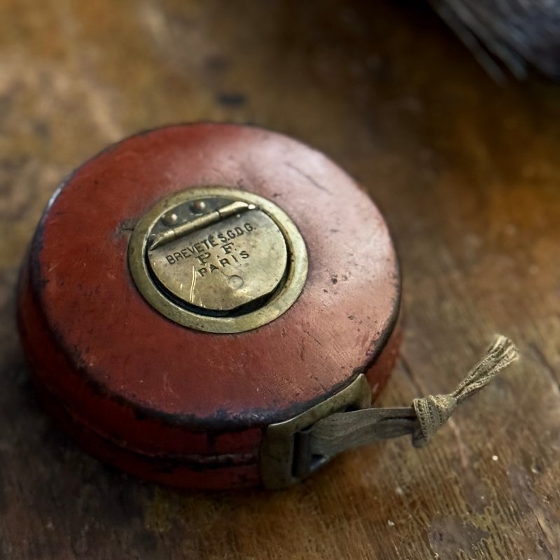 50513-珍稀法国古董皮革卷尺 - 摆饰 - 其他材质 