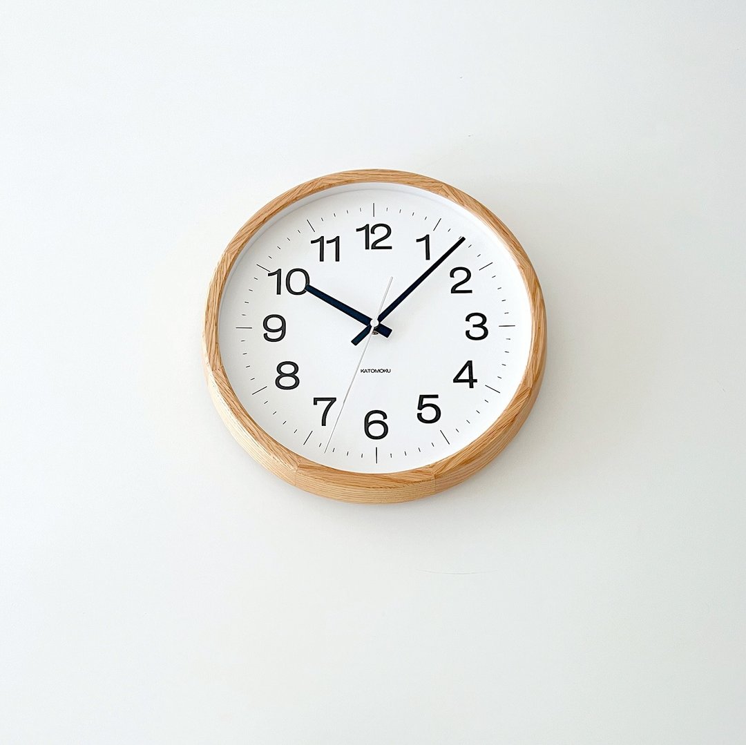 KATOMOKU muku clock 16 L尺寸 橡木 (km-113OA) 挂钟 日本制造 - 时钟/闹钟 - 木头 