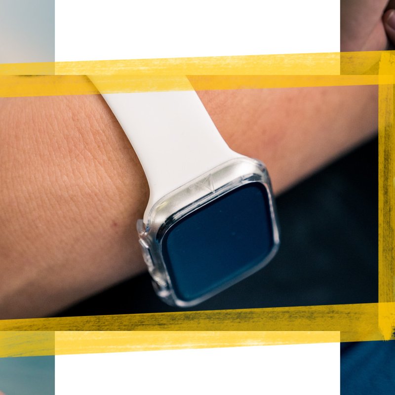 ARMOR Apple Watch 第8代 41/45mm 9H 钢化玻璃高清保护壳-透明 - 数码小物 - 其他材质 