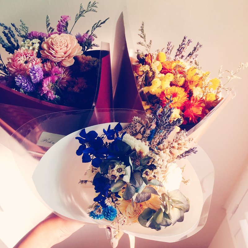 Pick A Flower 祝福花束 情人节花束 - 摆饰 - 植物．花 蓝色