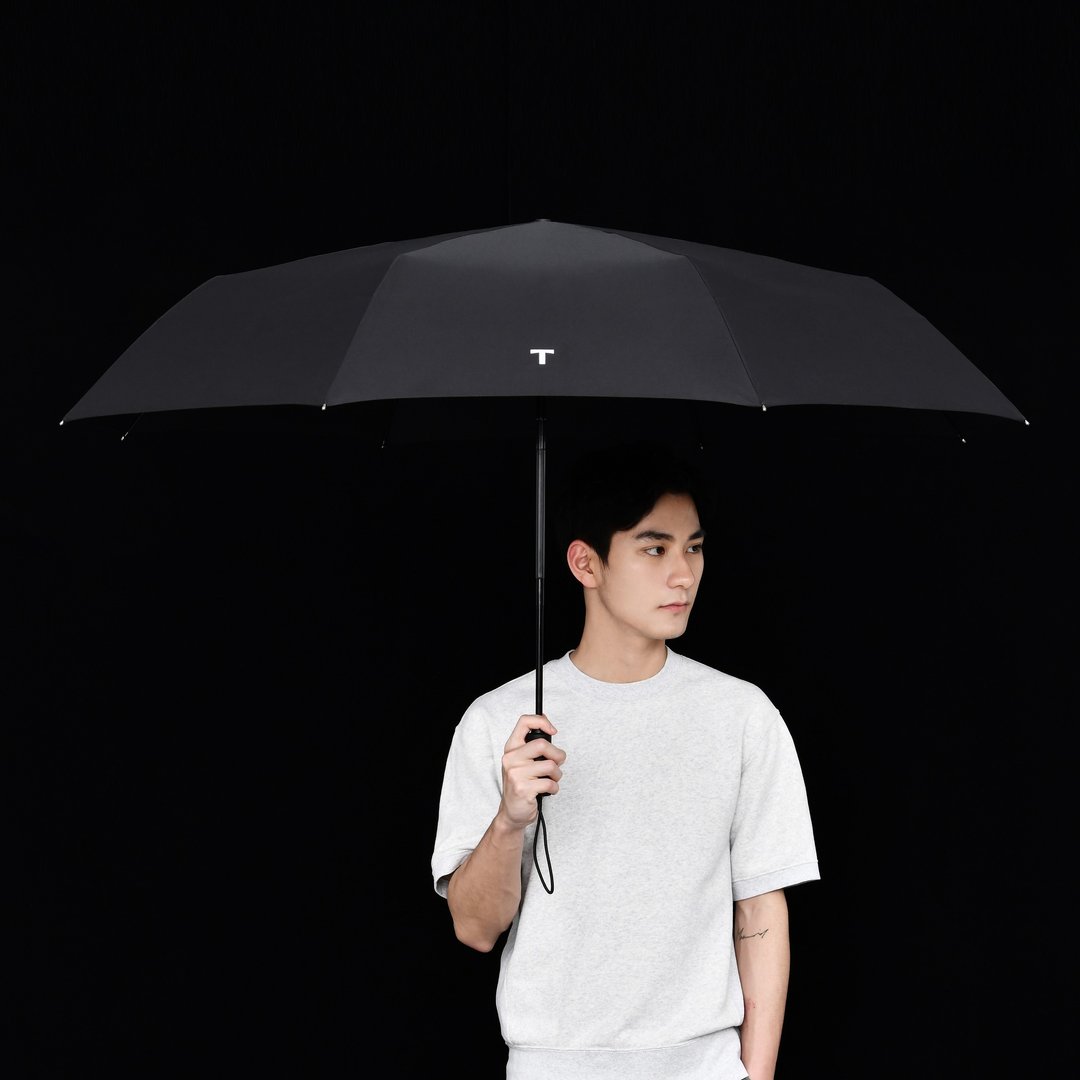 【T3-Oversize / 自动折伞】120cm超大伞面 雨伞 折叠伞 - 雨伞/雨衣 - 防水材质 黑色