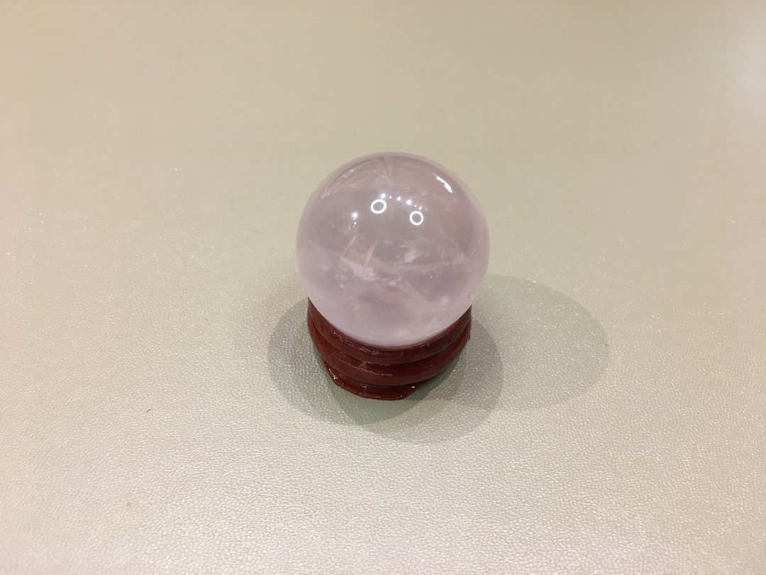 粉水晶球 31mm - 改善人缘 增加姻缘 - 摆饰 - 水晶 