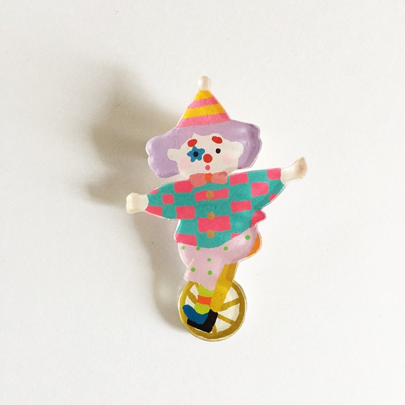 Pierrot's Plaven brooch - 胸针 - 塑料 紫色