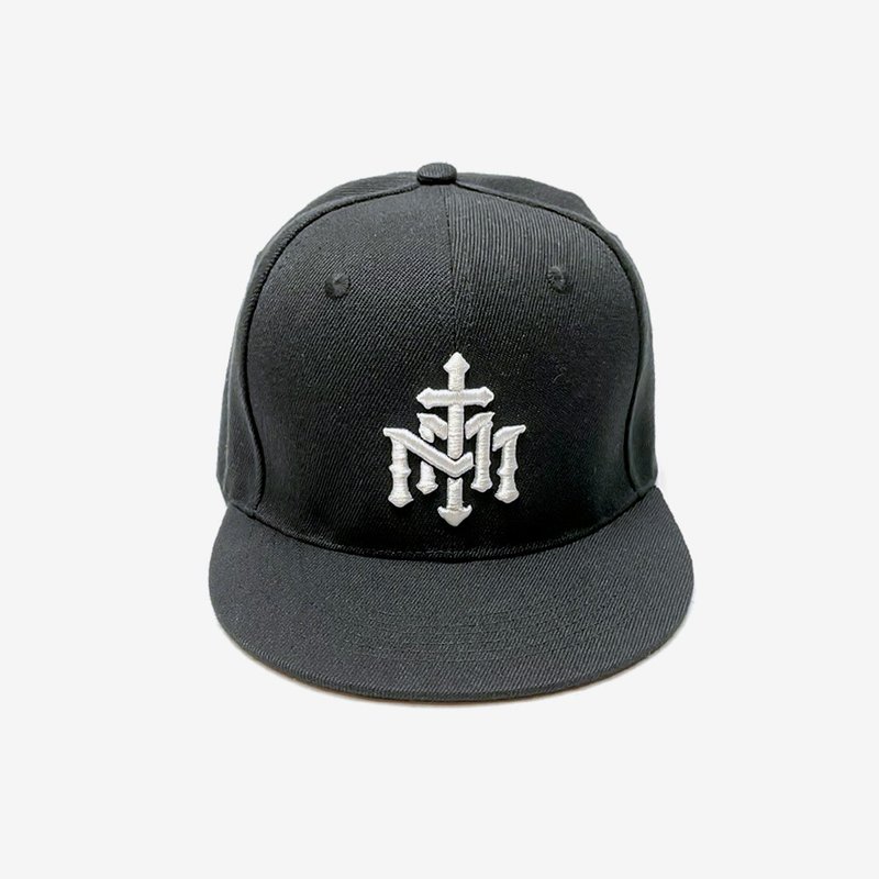 MATAMA 23 S/S M-T-M LOGO BASEBALL CAP - 帽子 - 棉．麻 黑色