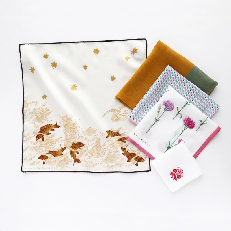冬季特卖 含五件日本制手帕的福袋 - 手帕/方巾 - 棉．麻 