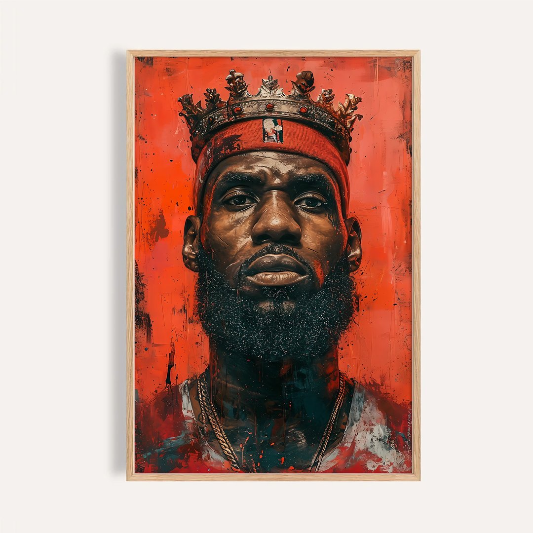 普普潮流 运动挂画 海报 无框画 / 篮球小皇帝 Basketball King - 海报/装饰画/版画 - 纸 