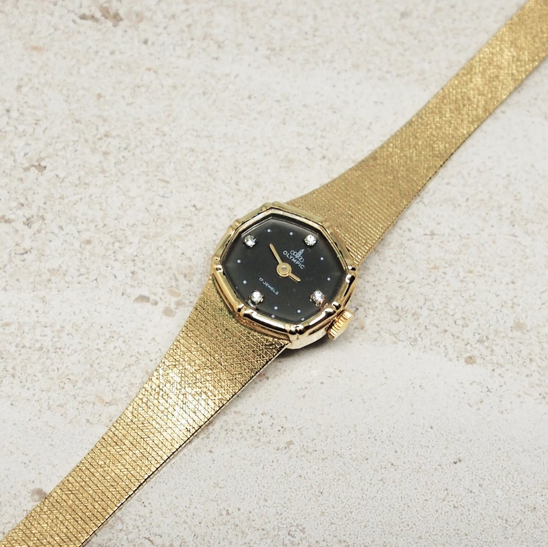 70年代 OLYMPIC JEWELS 古董 机械表 - 女表 - 其他金属 金色