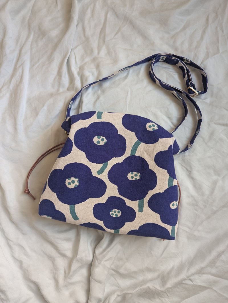 斜背束口包 /隐式束口包/斜背包包 - 侧背包/斜挎包 - 棉．麻 