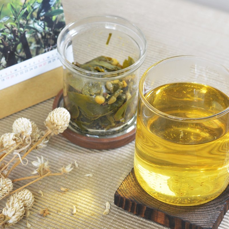 洋甘菊乌龙茶 - 天然窨花舒压草本乌龙 - 茶 - 纸 白色