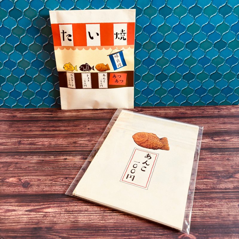 [Bonbon文具店] 鲷鱼烧购物袋 - 包装材料 - 纸 红色