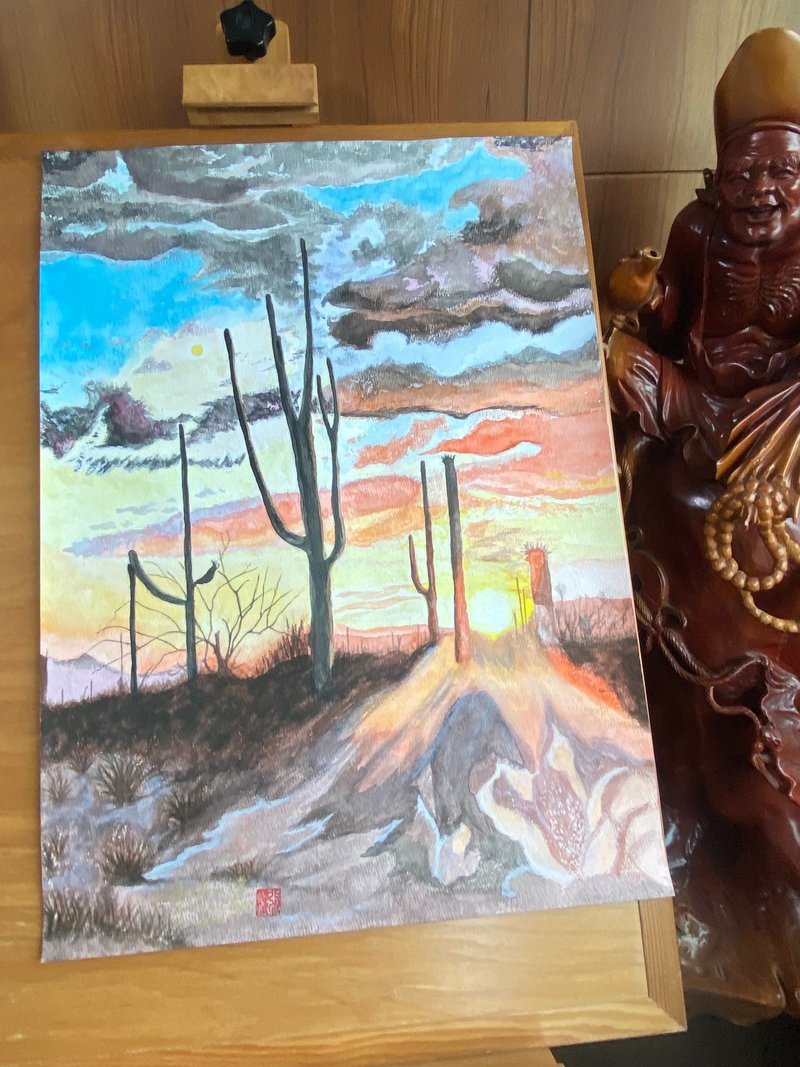 居家布置 艺术海报 手工挂画 四开水彩画 不含画框 - 海报/装饰画/版画 - 纸 多色