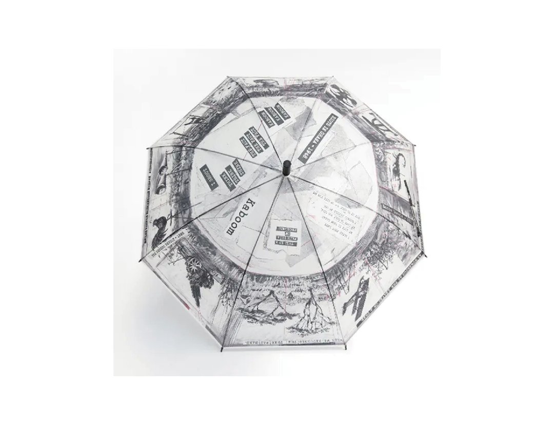 头与荷重 圆 III 素描 雾透直伞 威廉 肯特里奇 - 雨伞/雨衣 - 塑料 