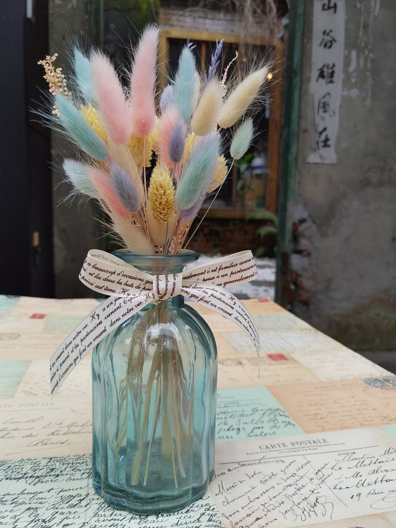 漫森态 干燥花玻璃瓶摆饰 瓶花 - 干燥花/捧花 - 植物．花 多色