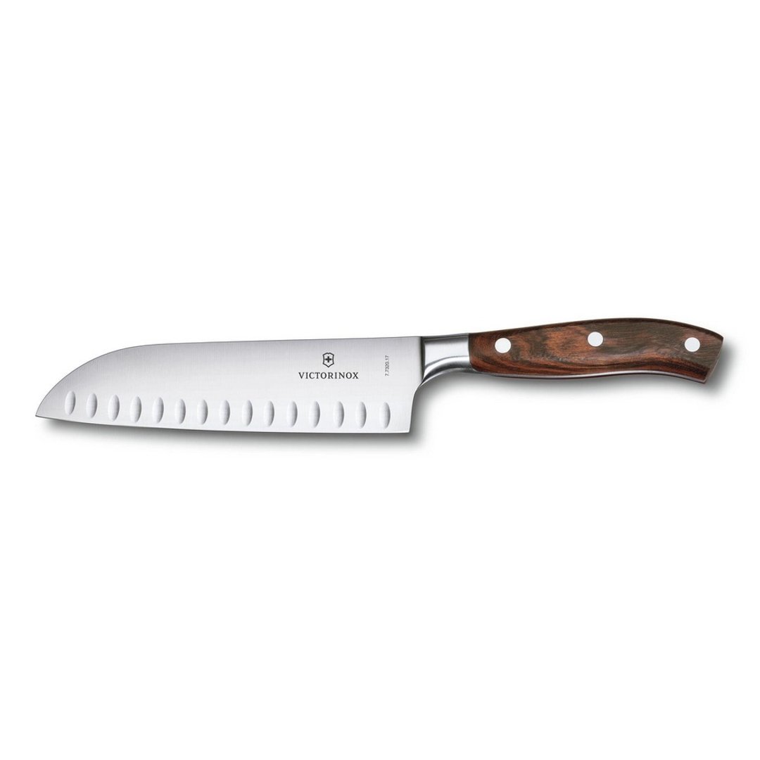 VICTORINOX 瑞士维氏 锻造枫木柄三德刀 7.7320.17G - 厨房用具 - 木头 咖啡色