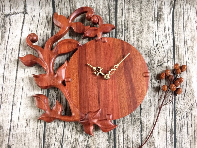 原木木作时钟 - 永恒 - 时钟/闹钟 - 木头 咖啡色