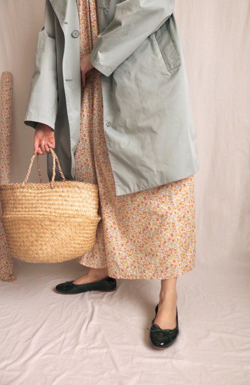 古着温柔粉彩湖水绿春秋换季轻风衣换季风衣 意大利布料 - 女装休闲/机能外套 - 聚酯纤维 