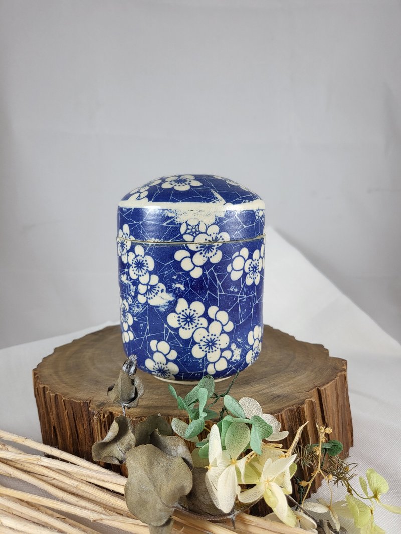 青花小茶罐 - 茶具/茶杯 - 陶 蓝色