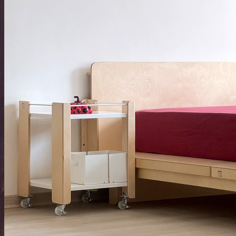 标准 · 边几 / 床边收纳架【中】 - 置物架/篮子 - 木头 