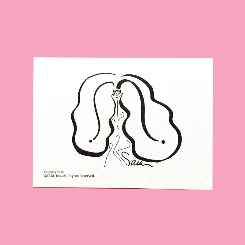 明信片 小海报 防水贴纸 机车贴纸 行李箱贴纸 ?? 卡片 万用卡 - 卡片/明信片 - 纸 粉红色