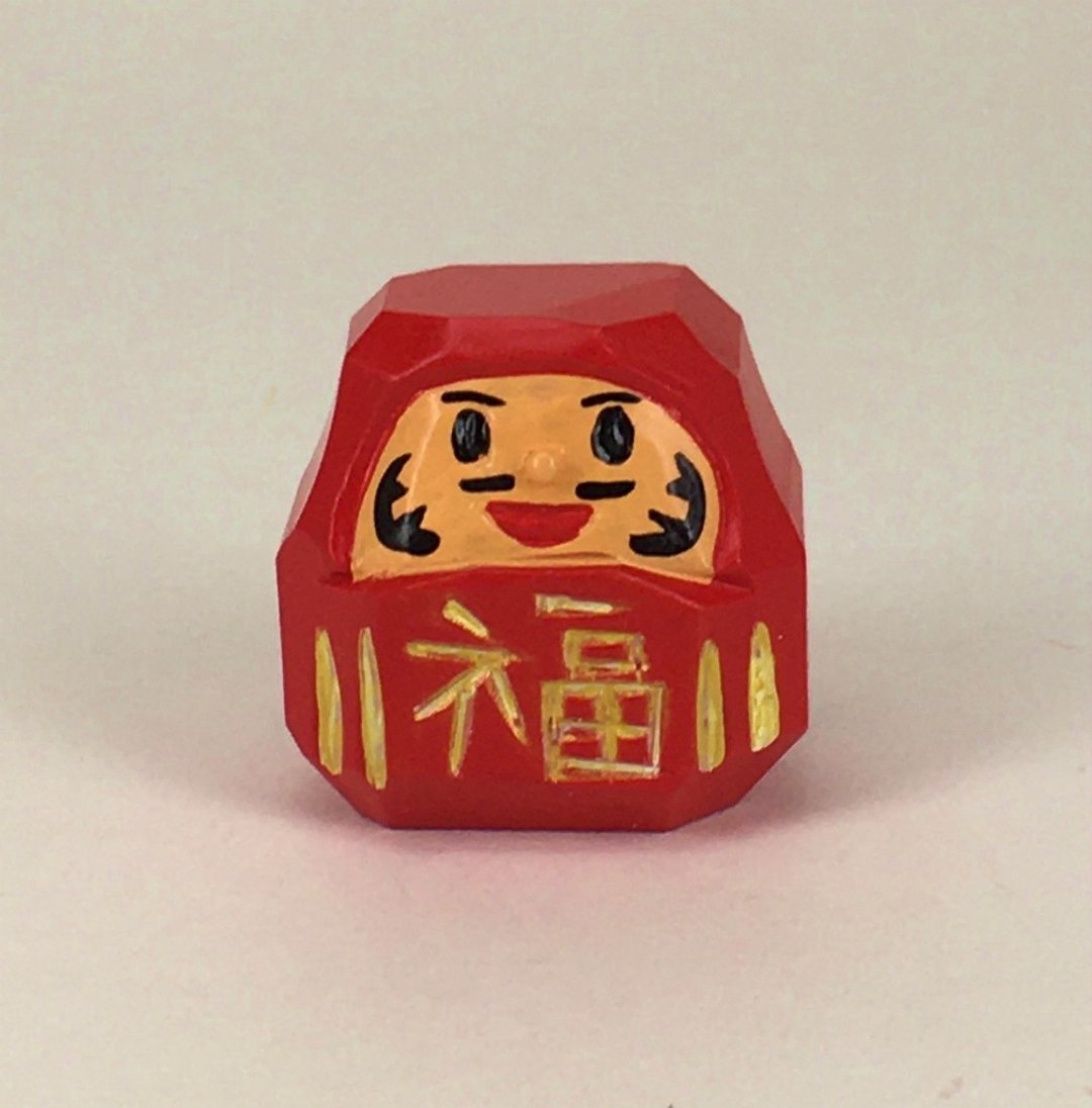 达摩小号 - 玩偶/公仔 - 木头 红色