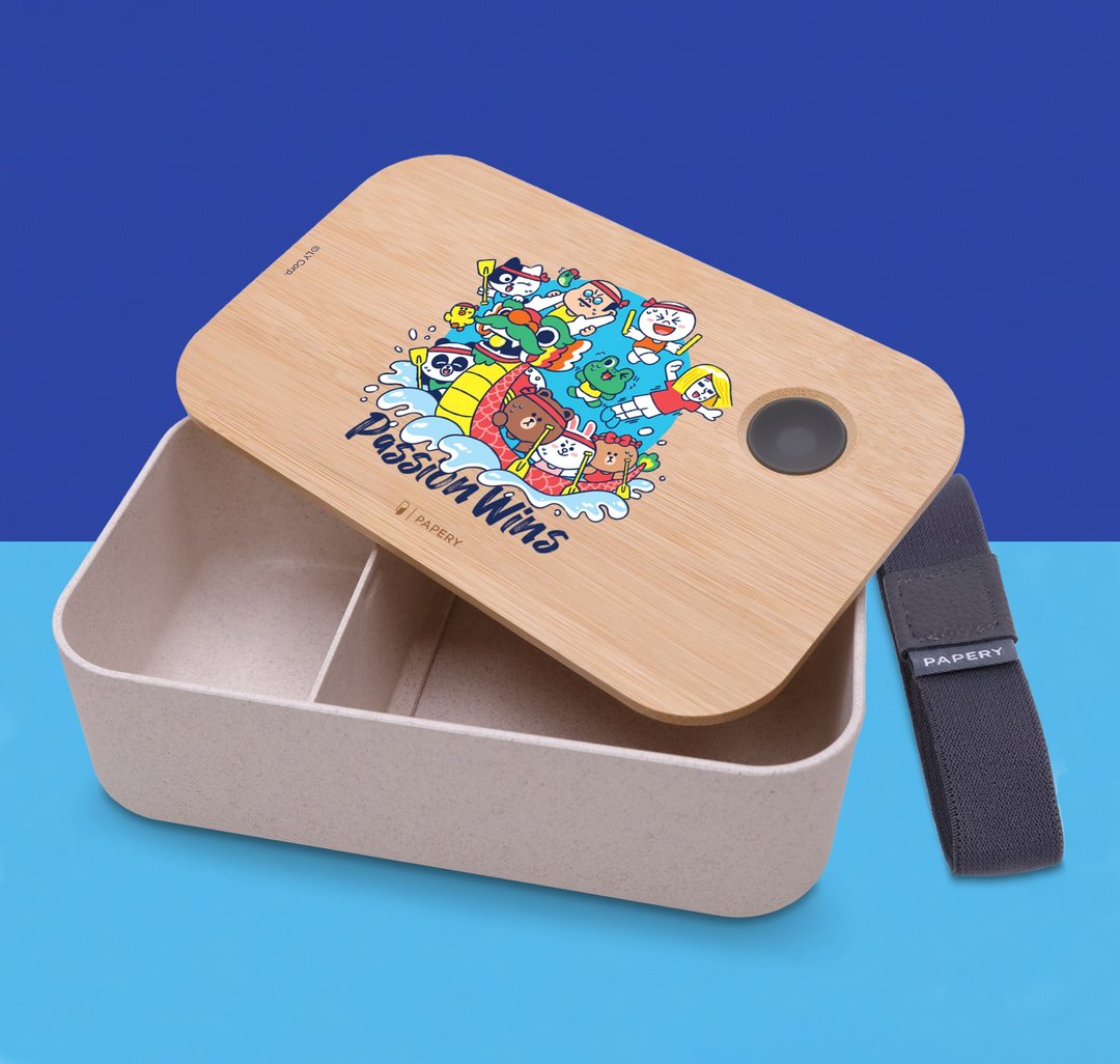 环保便当盒 - LINE FRIENDS HONG KONG DRAGON BOAT EDITION - 便当盒/饭盒 - 环保材料 